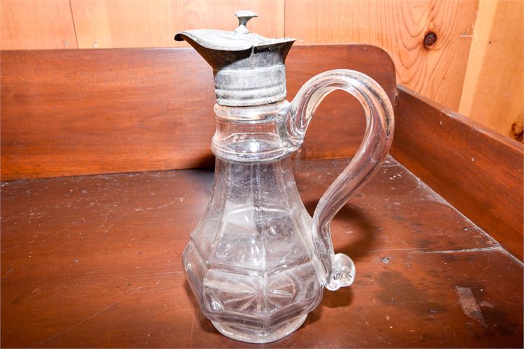 Antique Glass Oil Bottle