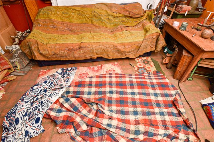 Mixed Lot Antique Handwoven Textiles