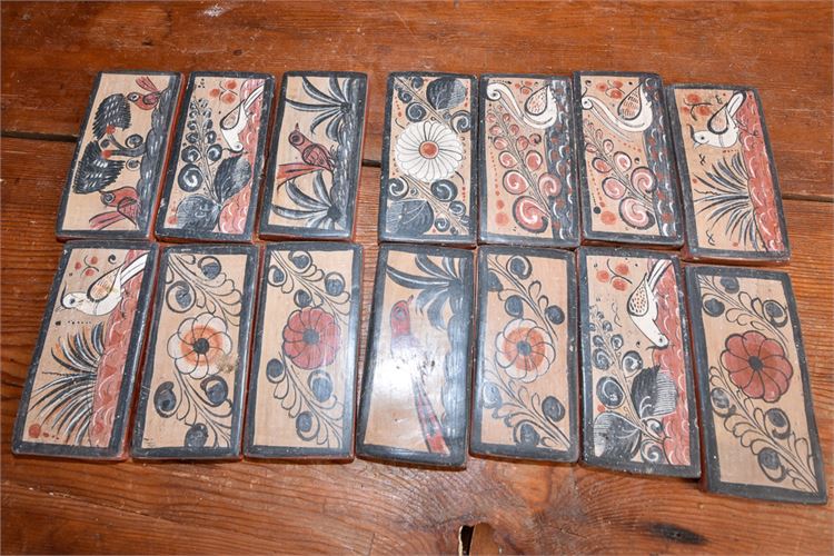 Lot of Ceramic Artisan Tiles from Mexico