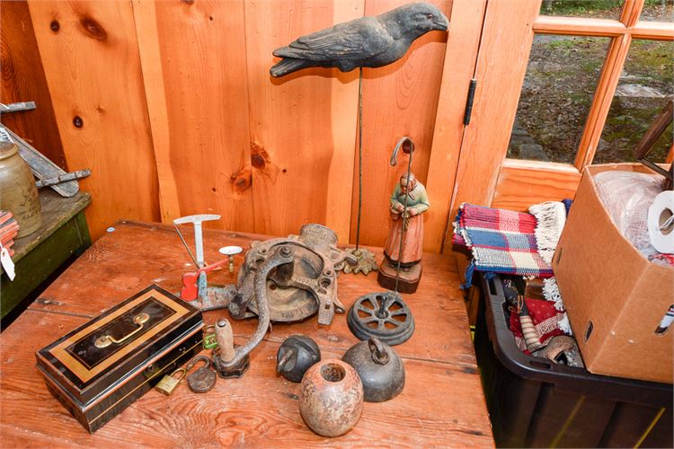 Mixed Lot Various Antique Collectibles & Utensils