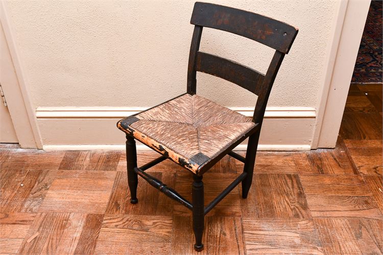 Antique Painted Maple Country Style Side Chair