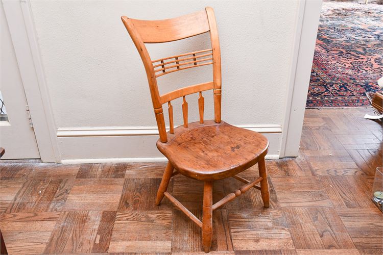 Antique Country Style Maple Side Chair