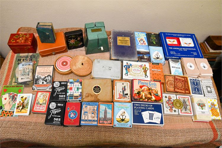 Large Mixed Lot Vintage & Contemporary Playing Card Decks & Games