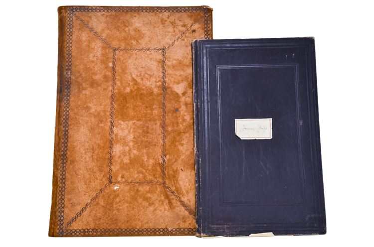 Two Antique Folders with Papers