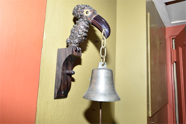 Toucan Figural Hanger with Bell