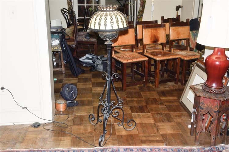 Vintage Wrought Iron Lamp