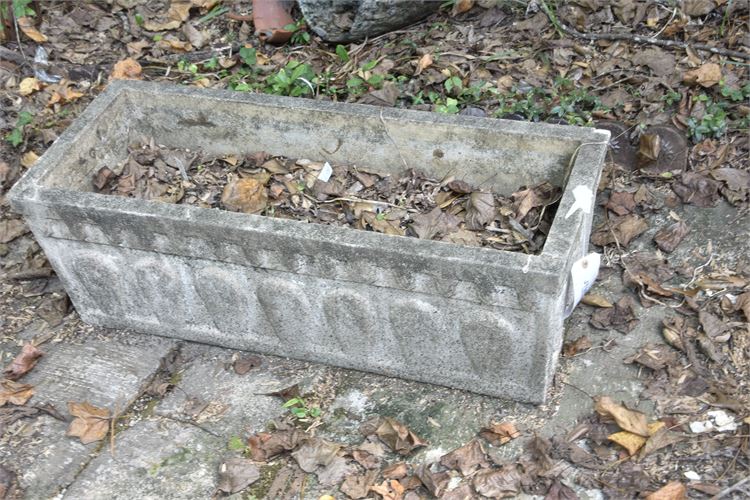 Single Concrete Planter Box