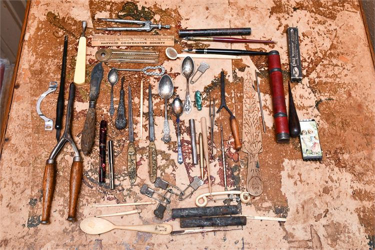 Grouping of Various Vintage & Antique  Tools and Utensils