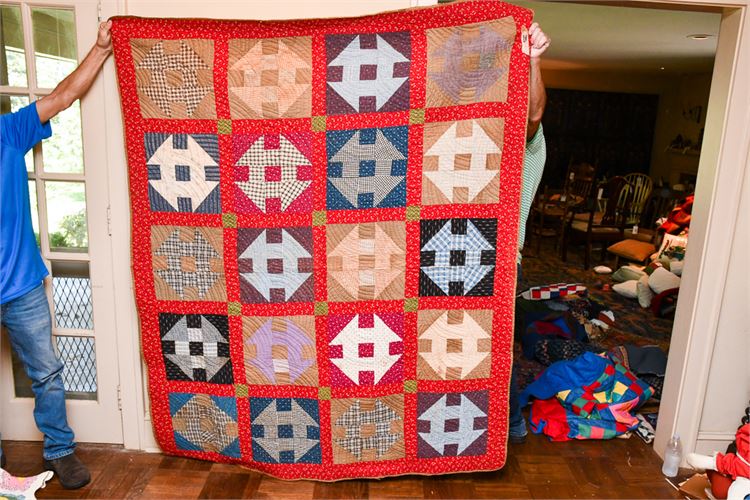 Hand Made Patch Work Quilt/Blanket