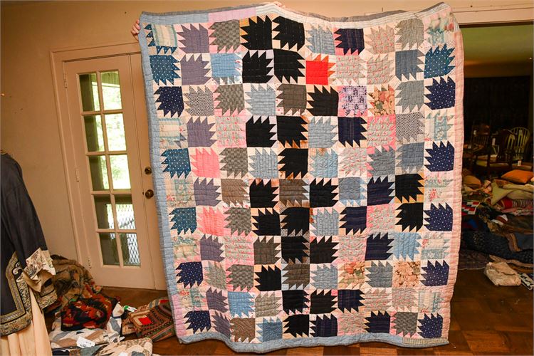 Mid West Pattern Hand Made Quilt/Blanket