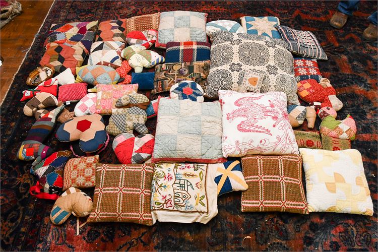 Selection of Stitched Throw Pillows & Cushions