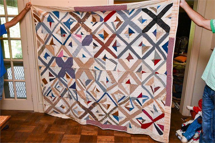 Patchwork Antique Hand Stitched Quilt