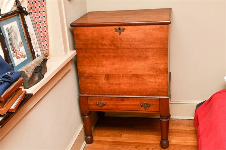 Antique Southern State  Sugar Chest with Fitted Drawer