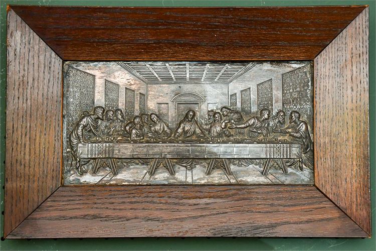 Silver Plated Repousse of da Vinci's "The Last Supper"