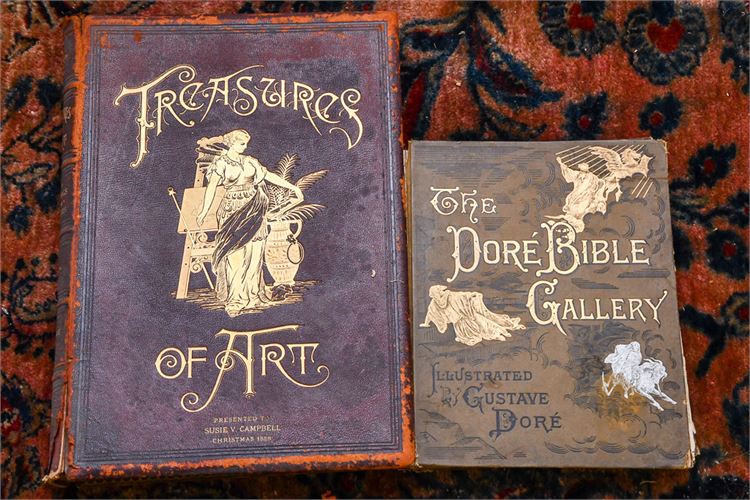 Two (2) Antique Books of Illustrations