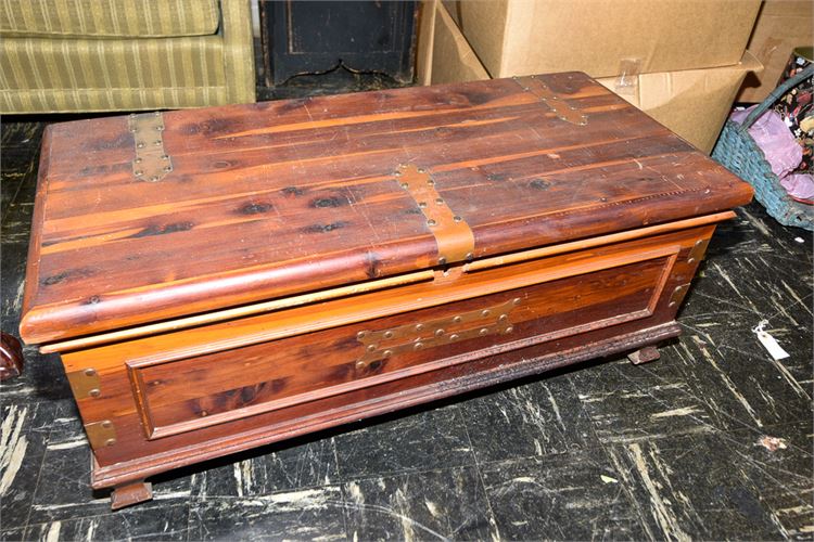 Vintage Natural Finish Cedar Chest