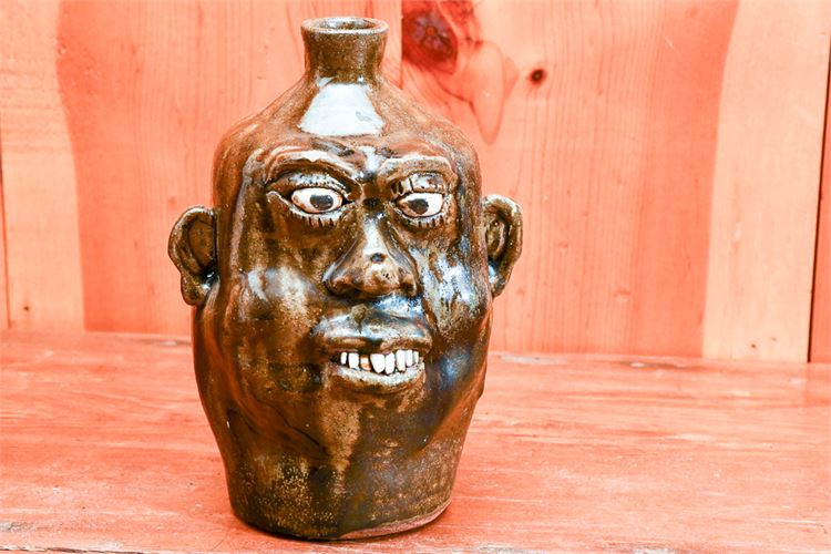 CLEATER MEADERS c.1983 Grotesque Ceramic Face Jug
