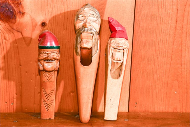 Three Wooden Nutcrackers