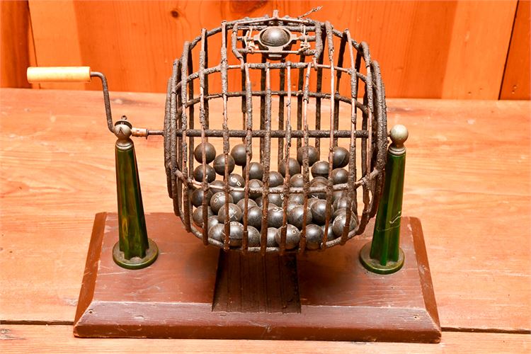 Antique Bingo Ball Cage