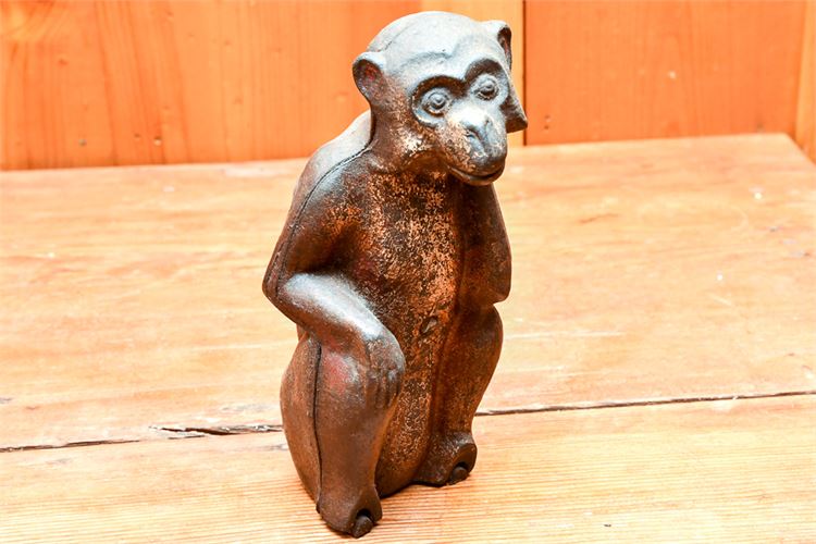 Cast Iron Figure of a Monkey