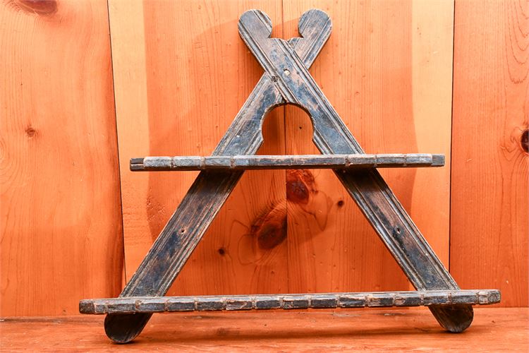 Paint Decorated Antique Wooden Spoon Rack