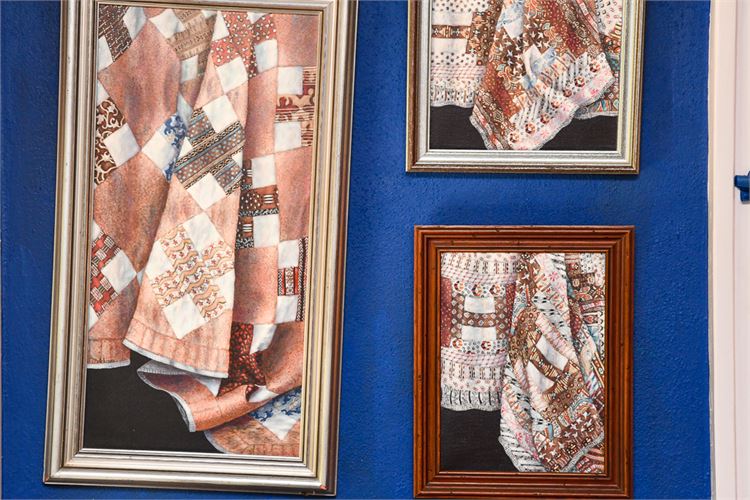 Three Paintings of Quilts