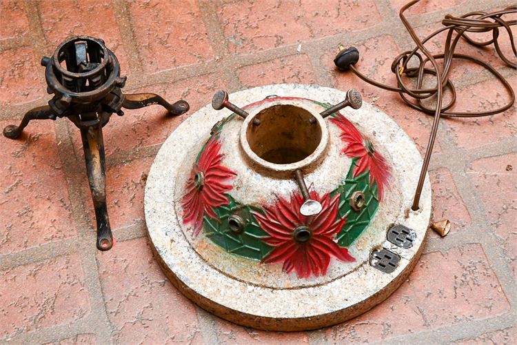 Two Vintage Iron Christmas Tree Stands