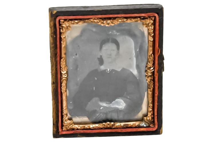 Antique Tintype of Woman