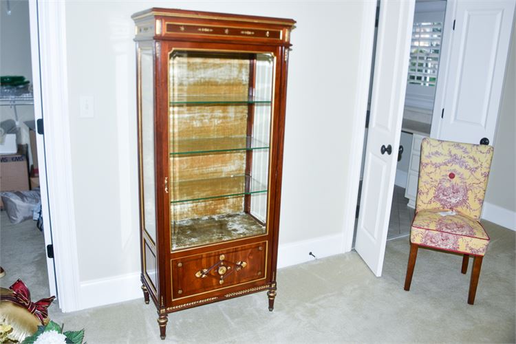 Wooden Vitrine with Ormolu Detail