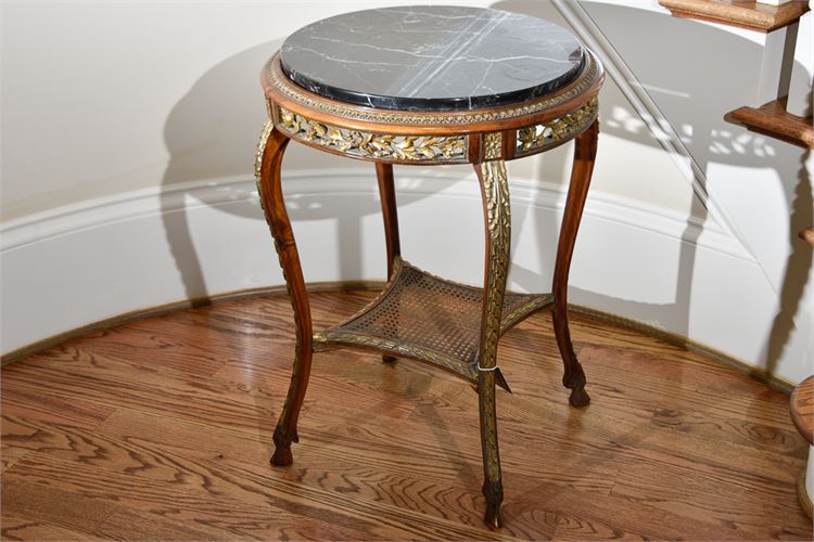 Louis XVI Style Marble Top Table