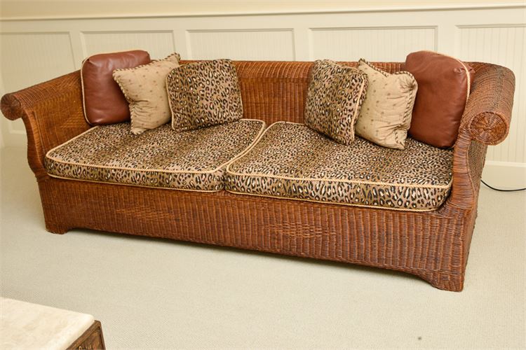 Designer Wicker Sofa