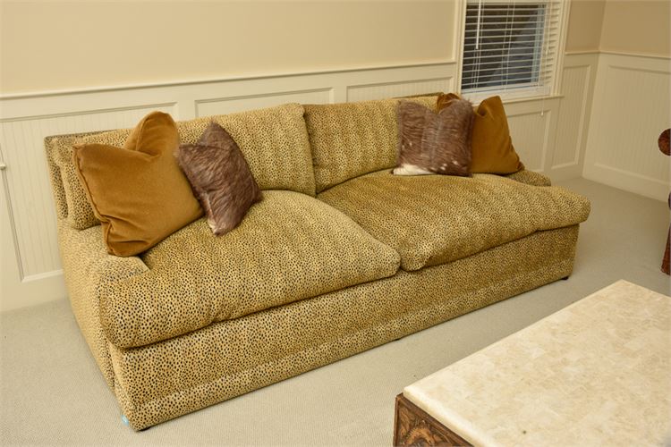 Large Animal Print Sofa