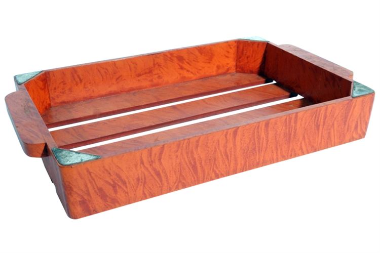 Sterling Silver and Wood Tray