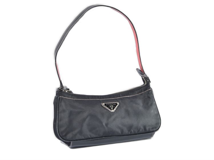 Prada Black Sport Purse with Emblem Detail