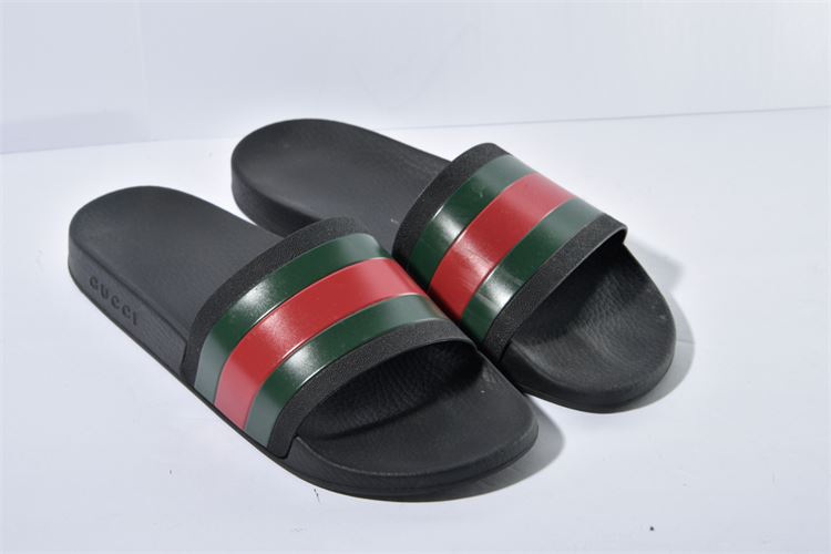 Companies Estate Sales - Pair of Gucci Men's Rubber Slide Sandals