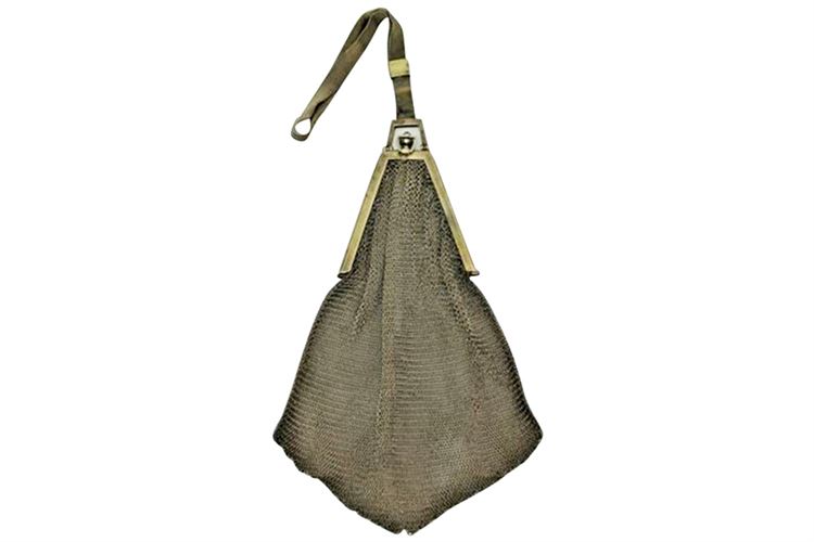 Victorian Sterling Ladies Flapper Mesh Evening Handbag