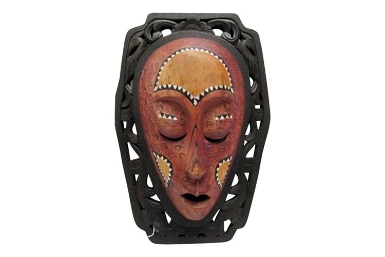 Putri Ayu African Hand-Carved Wood Bali Mask