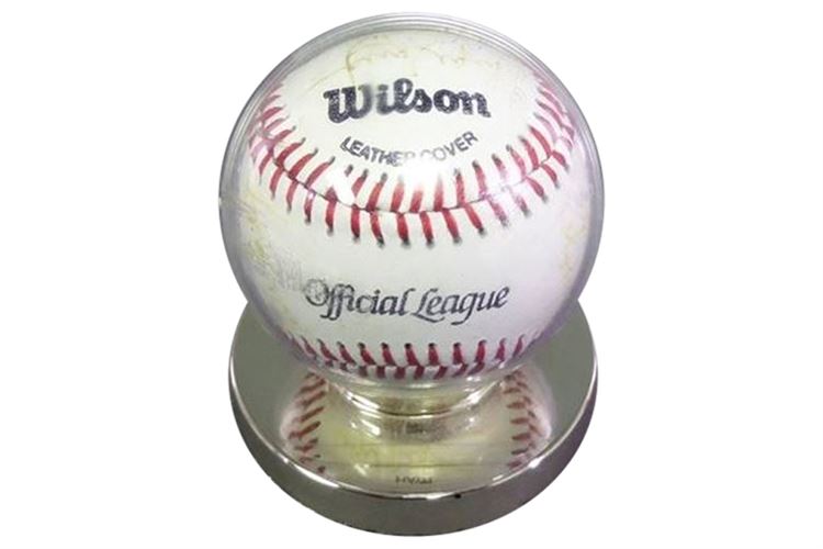 Baseball Signed By 19 Players