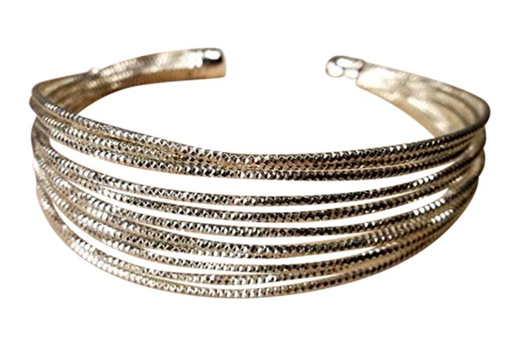 STERLING MULTI-LAYER CUFF BRACELET