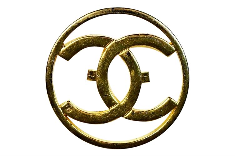 Vintage Chanel 14KT Gold Filled Belt Buckle (1960's)