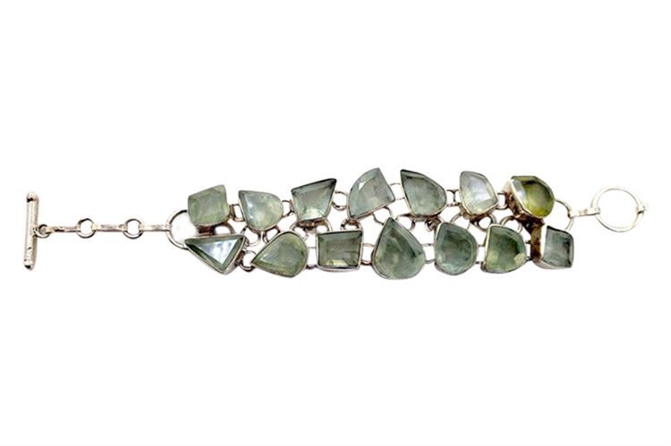 Sterling Silver .925 Vintage Smokey Quartz Bracelet