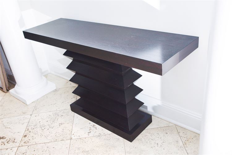 "Lombard" Contemporary Ebonized Console by Michael Berman Ltd