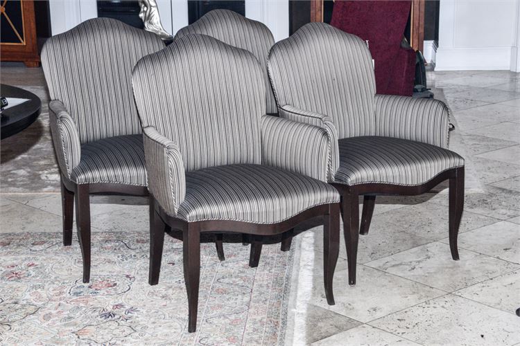 Set of Four (4) Art Nouveau Style Armchairs from ARTISTIC FRAME