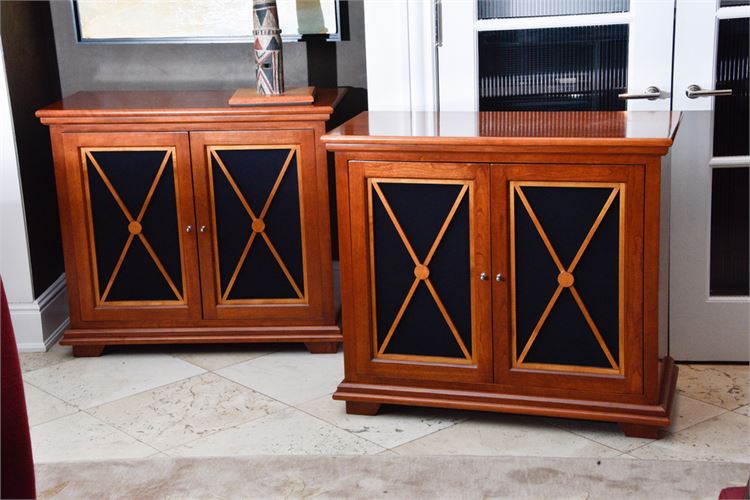 Pair of Neoclassical Style Side Cabinets