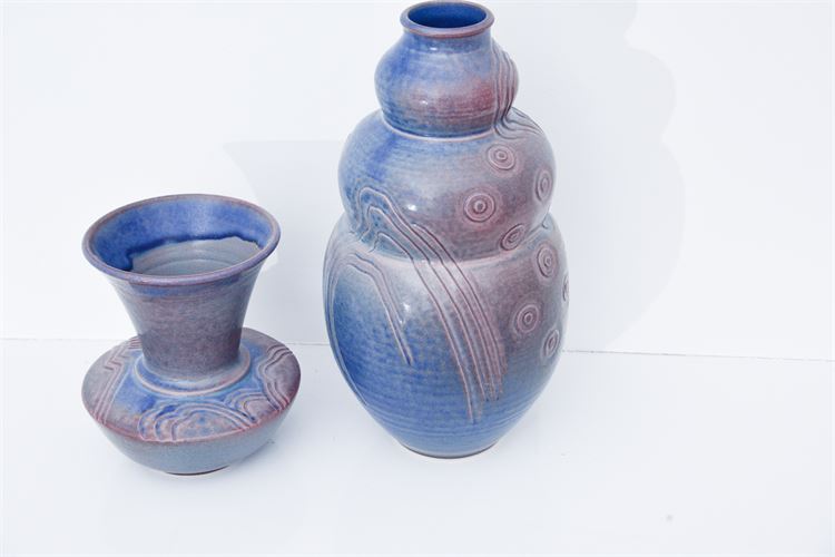 Two Handmade Korean Ceramic Items