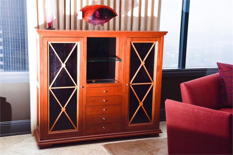 Neoclassical Style Side Display Cabinet