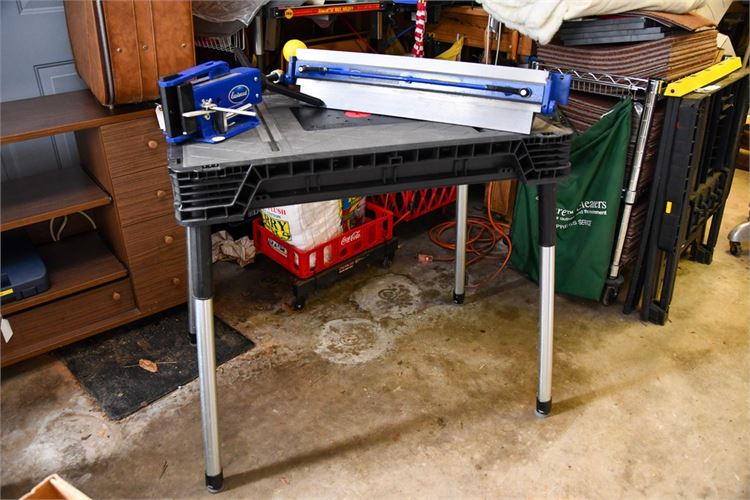 Husky Work Table and Eastwood Versa Bend Metal Brake