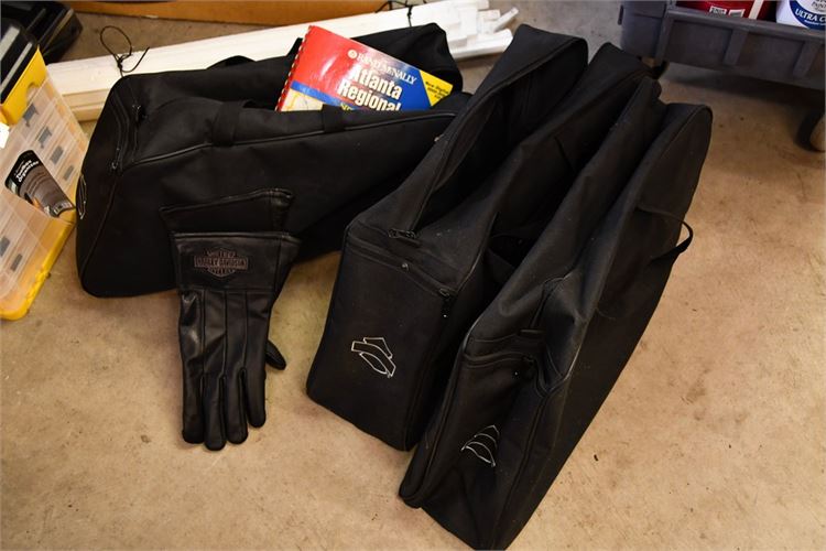 Harley Davidson Carrying Bags and Gloves