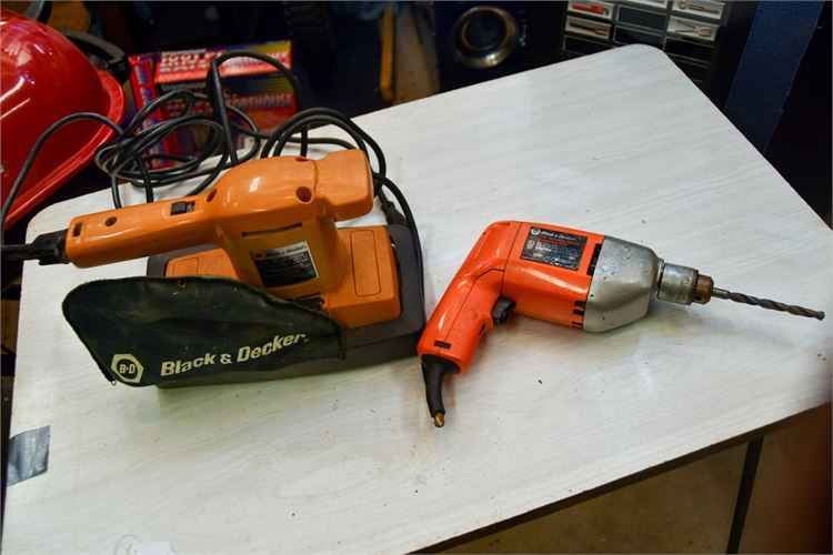 Black & Decker Sander and Reversing Drill