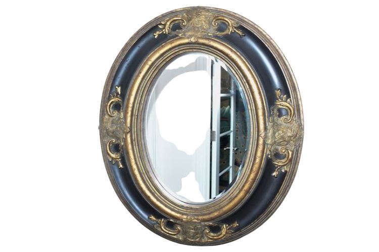 Large Oval Decorator Mirror